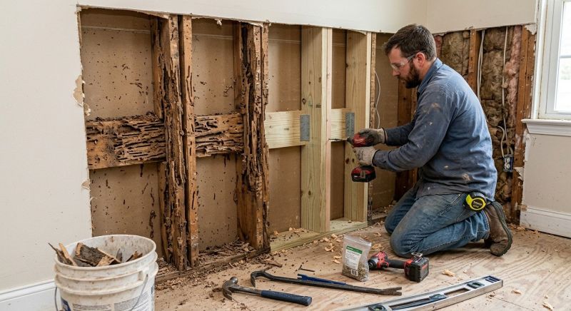 Termite Damage Repair Service in Overland Park, KS