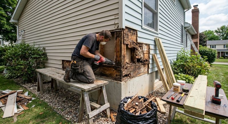 Wood Rot Removal in Kansas City, KS
